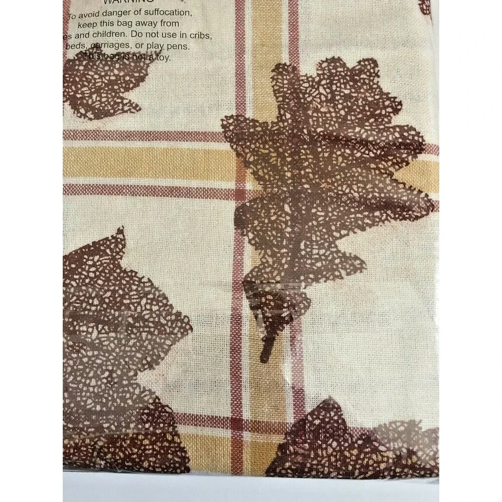 Thanksgiving Tablecloth Leaves Fabric Cloth Fall Harvest Autumn 60x84